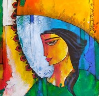 Zohaib Rind, 12 x 12 Inch, Acrylic on Canvas, Figurative Painting, AC-ZR-164